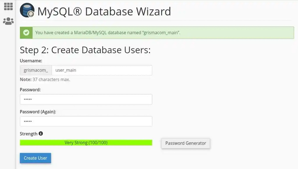Creating SQL Database User