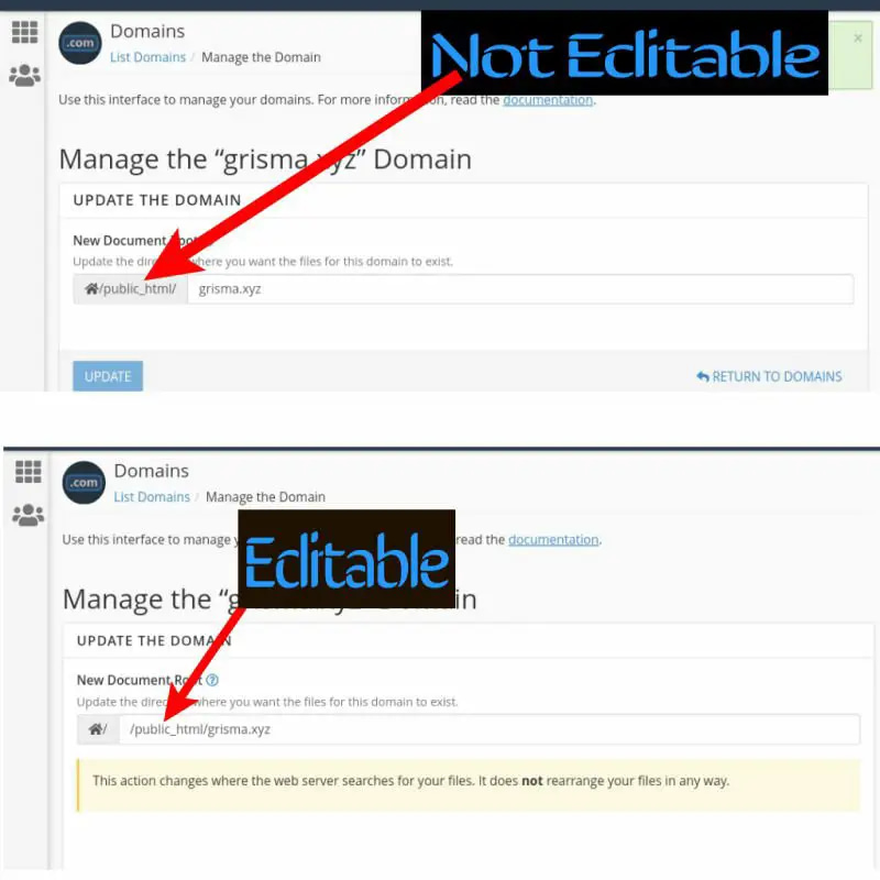 Checking Eligibility To Move Addon Domain Outside Public_Html Folder