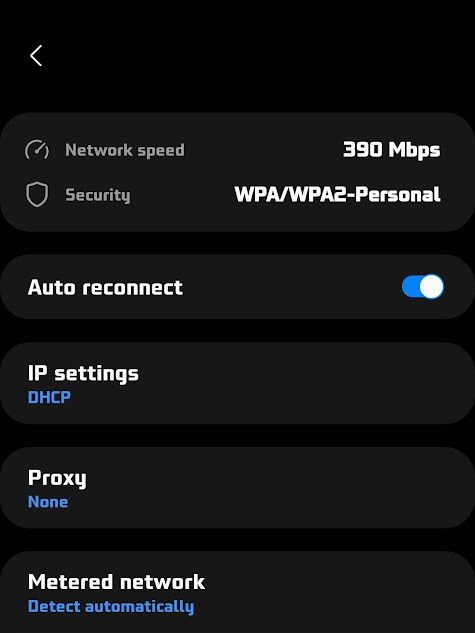 DNS settings for WIFI